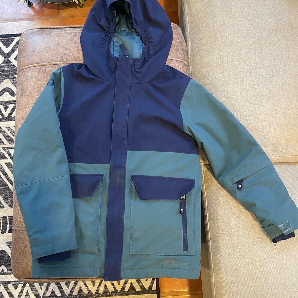 Kids Two-Tone Hooded Marmot Winter Jacket